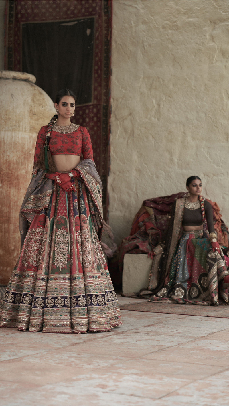 Red Sabyasachi Designer Lehenga Choli, Fully Embroidered Wedding Lehenga  Choli, Reception Wear Lehenga Choli, Indian Bridal Lehenga Blouse - Etsy