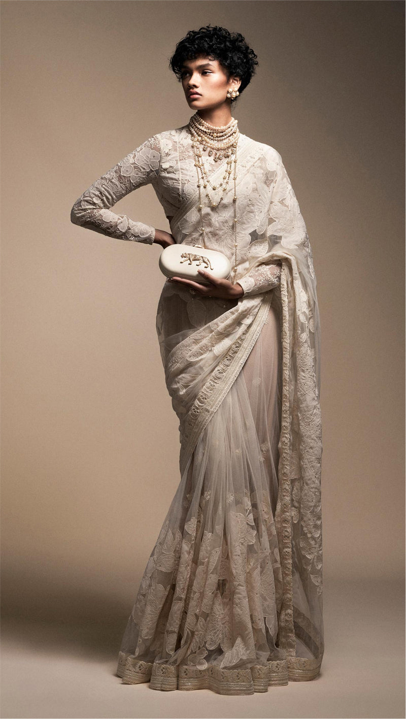 Sabyasachi hotsell white saree