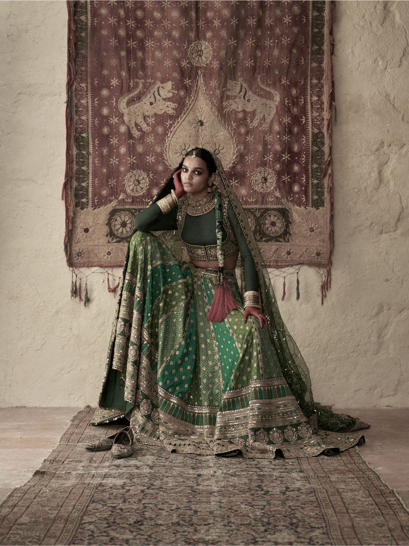Sabyasachi Ready to Wear Net Green Sequence Designer Lehenga Choli for  Women or Girls Indian Wedding Lehenga Set - Etsy